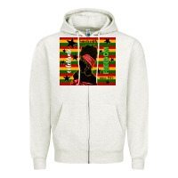 Oatmeal Heather juneteenth celebrate freedom since 1865 Zipper Hoodie - TumblerDesignByShophia
