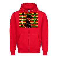 Red juneteenth celebrate freedom since 1865 Zipper Hoodie - TumblerDesignByShophia