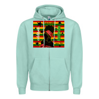 Seafoam juneteenth celebrate freedom since 1865 Zipper Hoodie - TumblerDesignByShophia