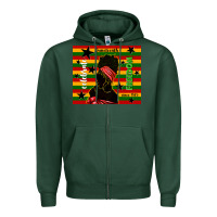 Sports Green juneteenth celebrate freedom since 1865 Zipper Hoodie - TumblerDesignByShophia
