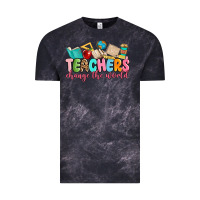 Cloud Black teacher change the world Vintage Tee - MaliasSmallBusiness