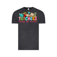 Vintage Black teacher change the world Vintage Tee - MaliasSmallBusiness
