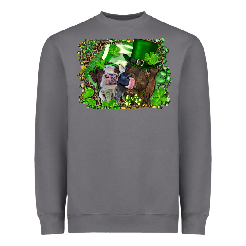 St. Patrick's Day Heifers Heavyweight Sweatshirt by RanaPortraitStore | Teevron