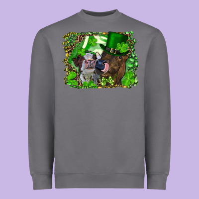 St. Patrick's Day Heifers Heavyweight Sweatshirt Designed By Ranaportraitstore