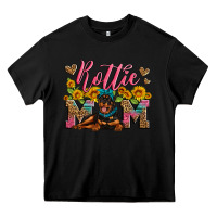 Black rottweiler mom Heavy Core Tee - Artiststas