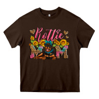 Chocolate Brown rottweiler mom Heavy Core Tee - Artiststas