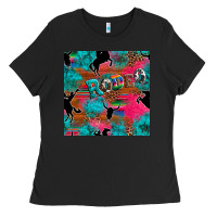 Black western rodeo seamless Ladies Tee - Artiststas