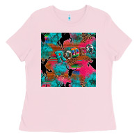 Bubblegum Pink western rodeo seamless Ladies Tee - Artiststas