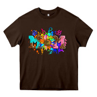 Chocolate Brown pride lesbian gay mom sunflower Heavy Core Tee - AdoDesignShop