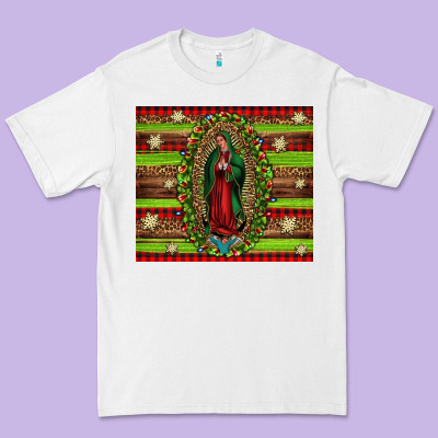 Our Lady Of Guadalupe Christmas Premium Tee Designed By Jasminsmagicworld