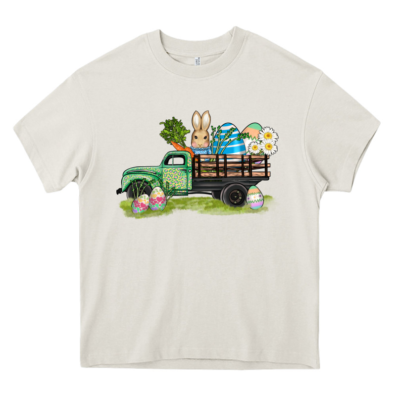 Easter Hunt İn Truck Heavy Core Tee by AdoDesignShop | Teevron