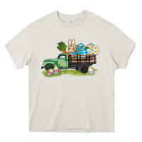 Cream easter hunt i̇n truck Heavy Core Tee - AdoDesignShop