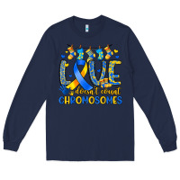 Navy love doesn t count chromosomes Long Sleeve Tee - Artiststas