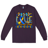 Plum love doesn t count chromosomes Long Sleeve Tee - Artiststas