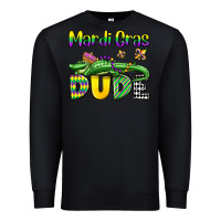 Black mardi gras dude alligator olivia Premium Sweatshirt - OliviaCreatesArt