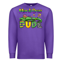 Purple mardi gras dude alligator olivia Premium Sweatshirt - OliviaCreatesArt