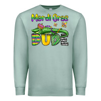 Seafoam mardi gras dude alligator olivia Premium Sweatshirt - OliviaCreatesArt