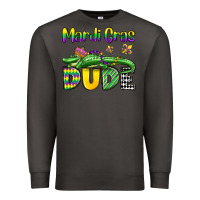 Smoke mardi gras dude alligator olivia Premium Sweatshirt - OliviaCreatesArt