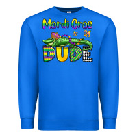 True Royal mardi gras dude alligator olivia Premium Sweatshirt - OliviaCreatesArt
