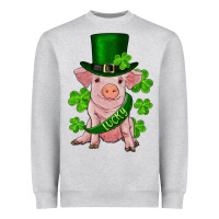 Heather Grey st. patrick's day lucky baby pig Heavyweight Sweatshirt - RanaPortraitStore