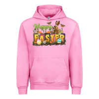 Fuchsia Pink Happy Easter Urban Hoodie - LillyAllenDesigns