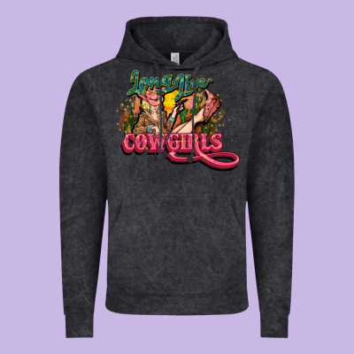 Long Live Cowgirls Vintage Hoodie Designed By Nancycooperartshop