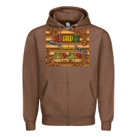 Chestnut juneteenth breaking every chain since 1865 Zipper Hoodie - TumblerDesignByShophia