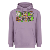 Lavender Lucky hunter St. Patrick's Day Heavyweight Hoodie - OliviaCreatesArt