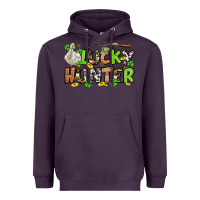 Plum Lucky hunter St. Patrick's Day Heavyweight Hoodie - OliviaCreatesArt