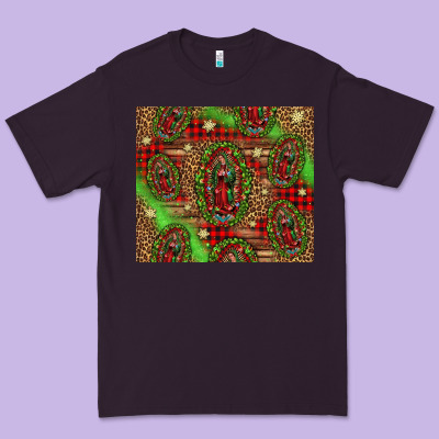 Our Lady Of Guadalupe Christmas Premium Tee Designed By Jasminsmagicworld
