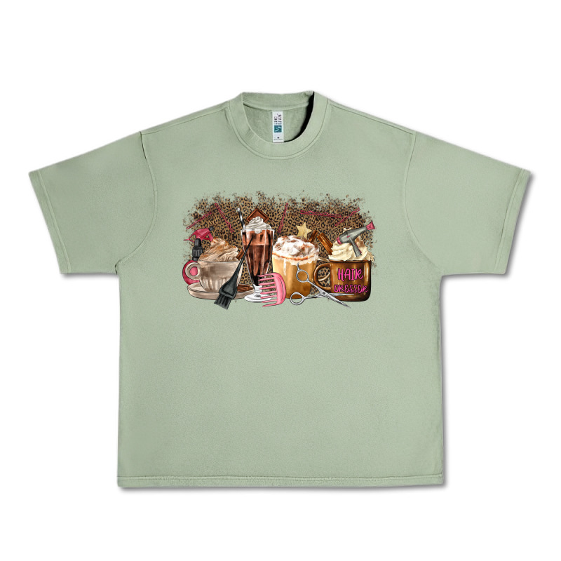 Hair Dresser Coffee Cups Urban Heavy Tee by MaliasSmallBusiness | Teevron