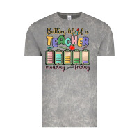Cloud Rock battery life of a teacher monday friday Vintage Tee - MaliasSmallBusiness
