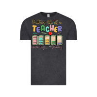 Vintage Black battery life of a teacher monday friday Vintage Tee - MaliasSmallBusiness