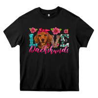Black love dachshunds Heavy Core Tee - Artiststas