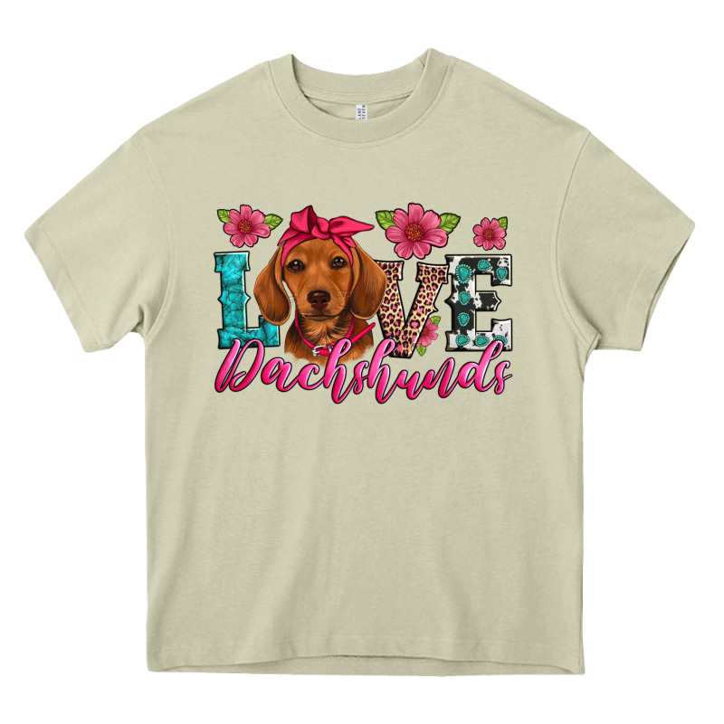 Love Dachshunds Heavy Core Tee by Artiststas | Teevron