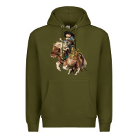 Army Green Midilli little Cowboy kid rodeo Premium Hoodie - HowdyJamesFarm