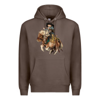 Coffee Midilli little Cowboy kid rodeo Premium Hoodie - HowdyJamesFarm