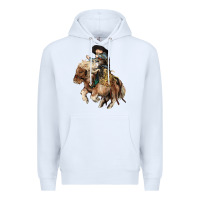 White Midilli little Cowboy kid rodeo Premium Hoodie - HowdyJamesFarm