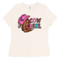 Bone valentine day boots hat and roses Ladies Tee - AdoDesignShop