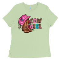 Matcha valentine day boots hat and roses Ladies Tee - AdoDesignShop