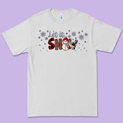 Christmas Let It Snow Premium Tee Designed By Jahusdesignshop