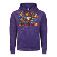 Cloud Purple cowboy christmas Vintage Hoodie - MaliasSmallBusiness