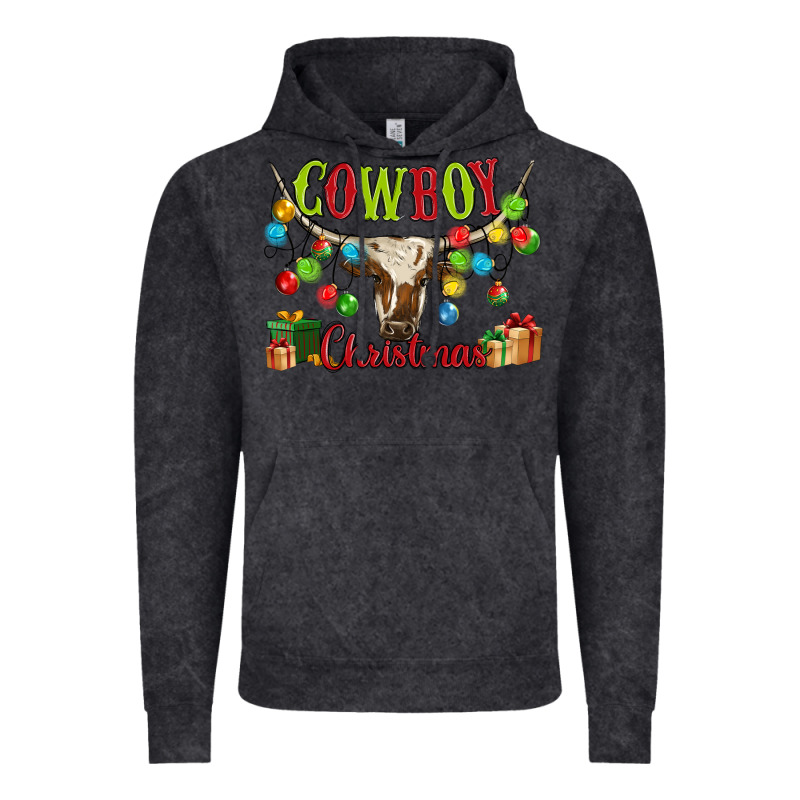 Cowboy Christmas Vintage Hoodie by MaliasSmallBusiness | Teevron