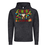 Vintage Black cowboy christmas Vintage Hoodie - MaliasSmallBusiness
