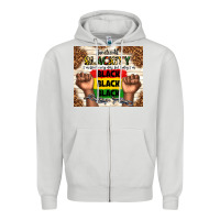 Dove Grey juneteenth blackity black black black Zipper Hoodie - TumblerDesignByShophia