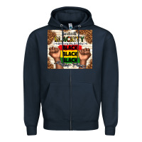 Navy juneteenth blackity black black black Zipper Hoodie - TumblerDesignByShophia