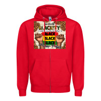 Red juneteenth blackity black black black Zipper Hoodie - TumblerDesignByShophia