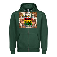Sports Green juneteenth blackity black black black Zipper Hoodie - TumblerDesignByShophia