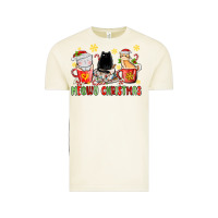 Vintage Arctic meowy christmas cats coffee cups Vintage Tee - MaliasSmallBusiness