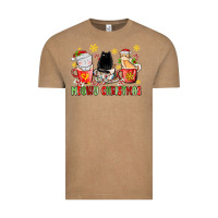 Vintage Coffee meowy christmas cats coffee cups Vintage Tee - MaliasSmallBusiness
